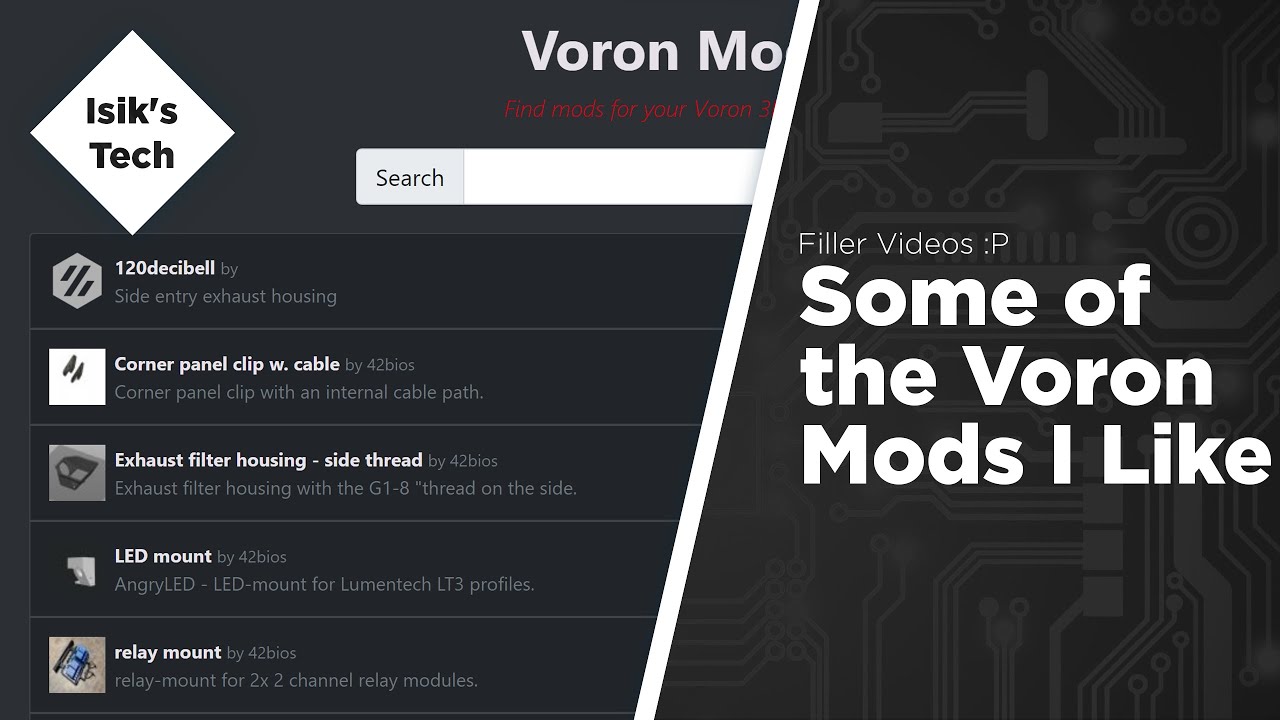Some Voron Mods I Like