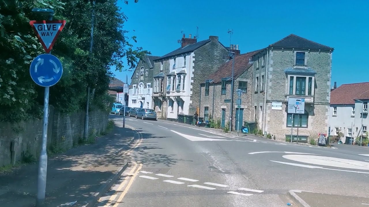 Driving in Frome , Somerset