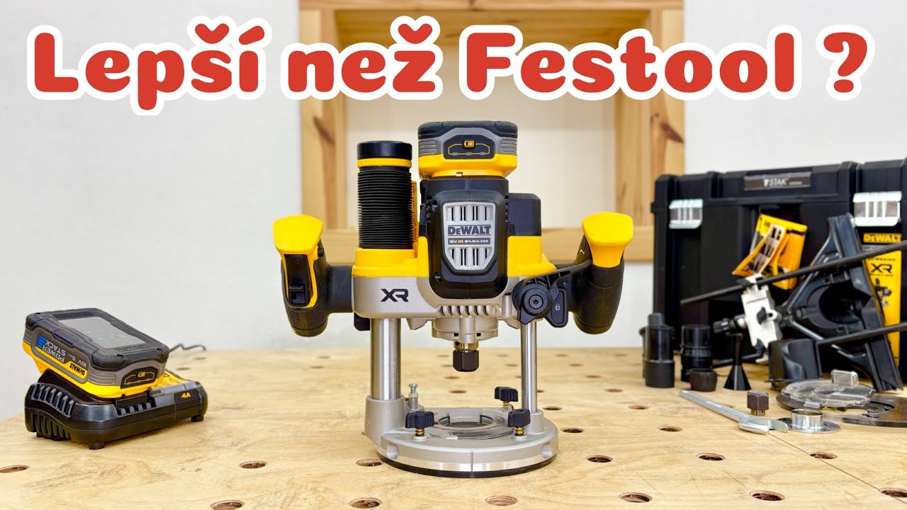DeWALT DCW620 H2 horní aku frézka - recenze