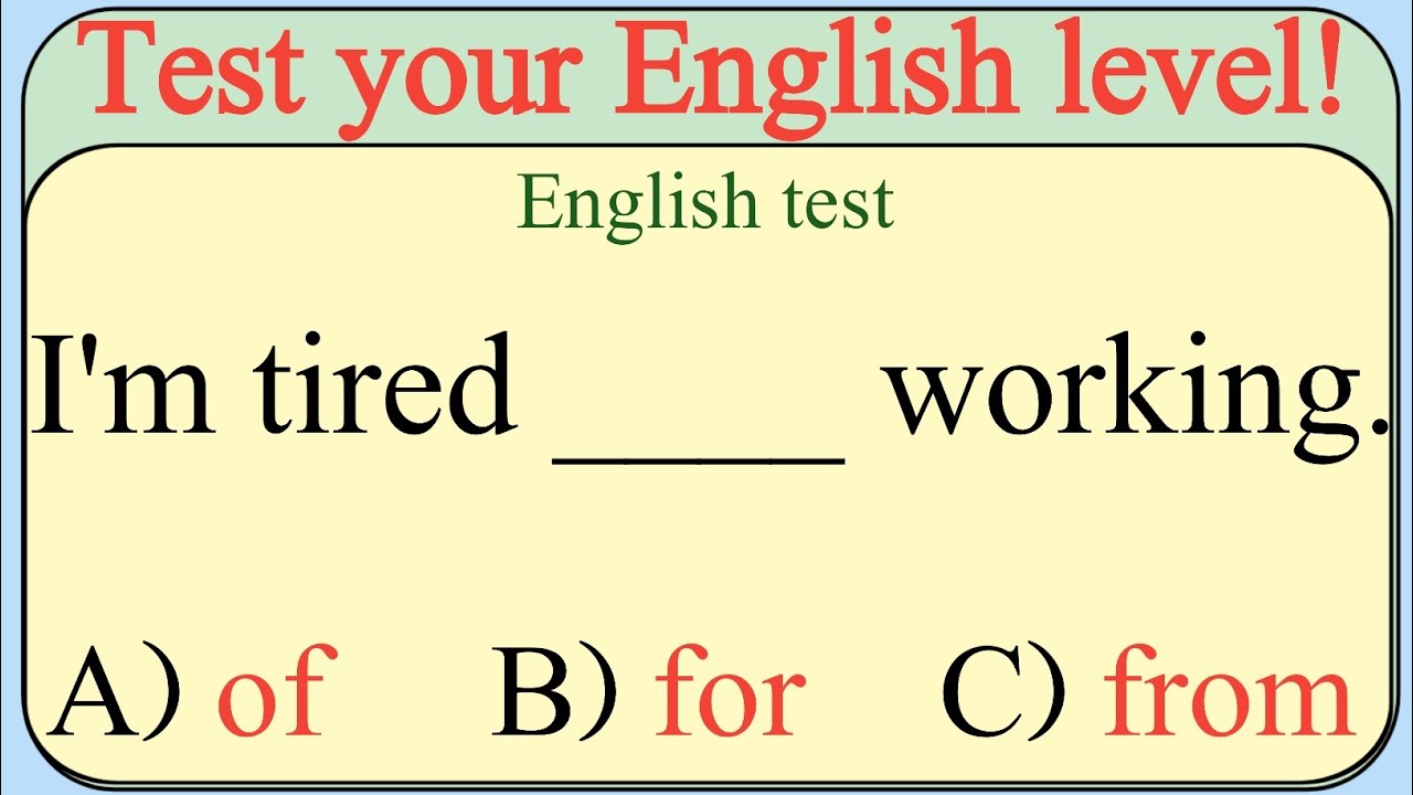 Mixed English Grammar Test 🌟if you score over 95% On This Quiz, your English is Fantastic 