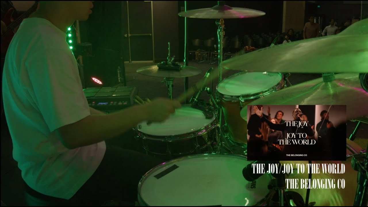 The Joy/Joy To The World - The Belonging Co (Live Drum Cover w/ Click+Guide)