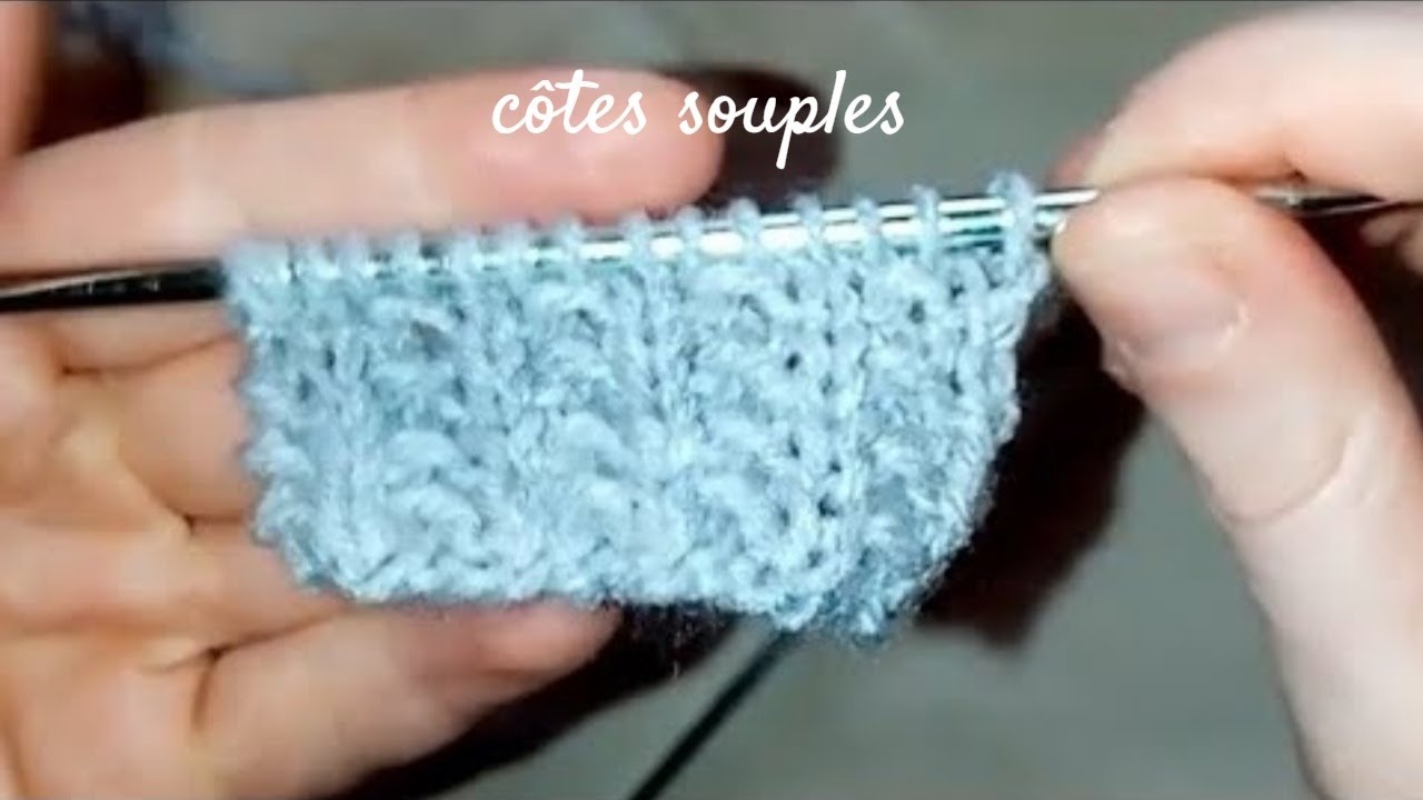 #tricot : côtes souples