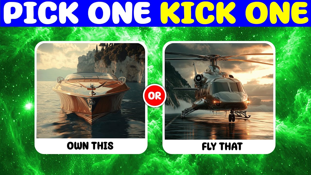 Pick One Kick One - Luxury Edition 💎💰| Quiz Heat