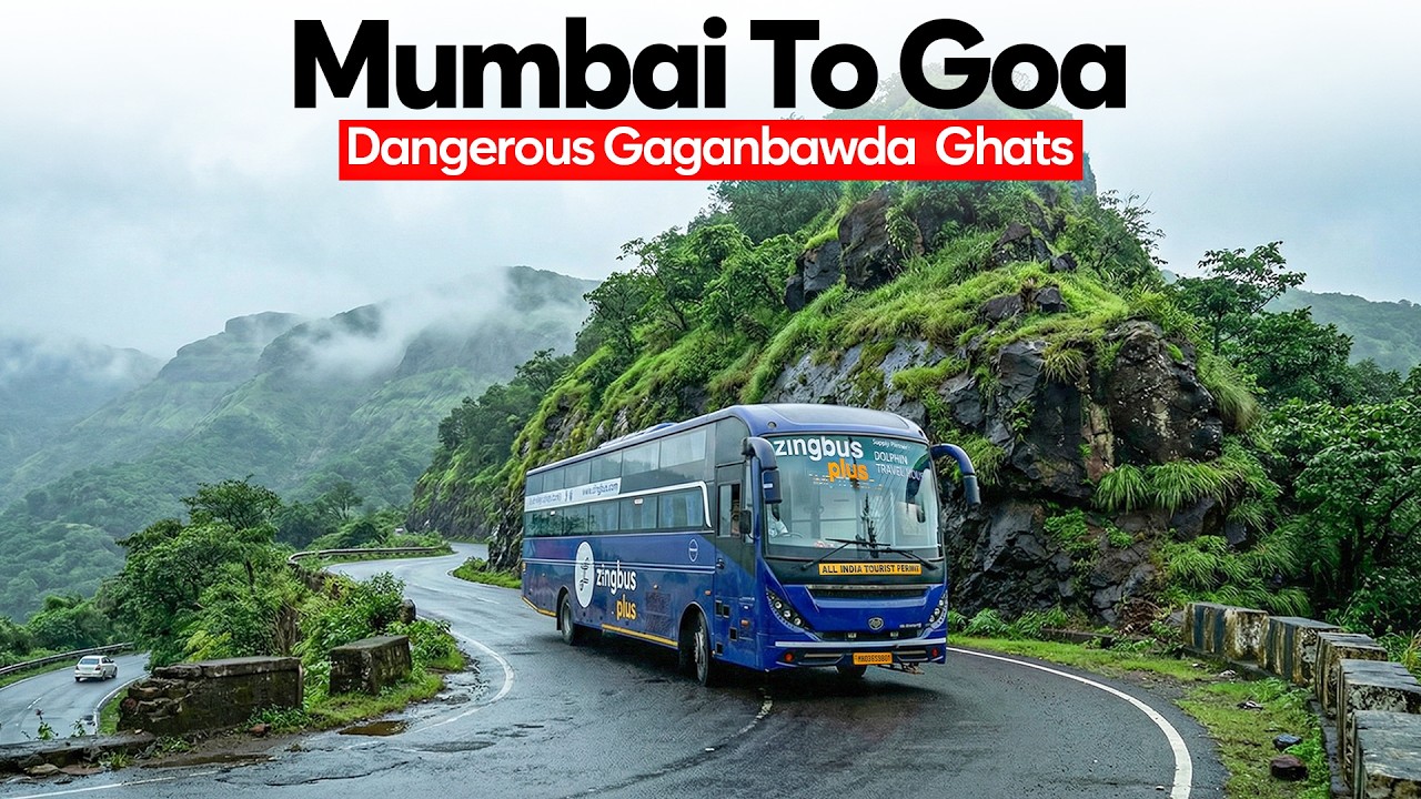 Mumbai to Goa Zingbus Plus Sleeper | Washroom Bus via Gaganbawda Ghat Journey