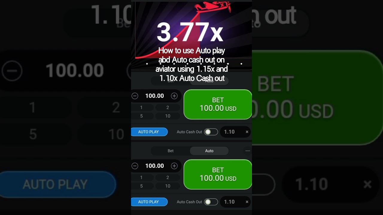 How to use aviator Auto cash out and Auto bet for 1.15x and 1.10x