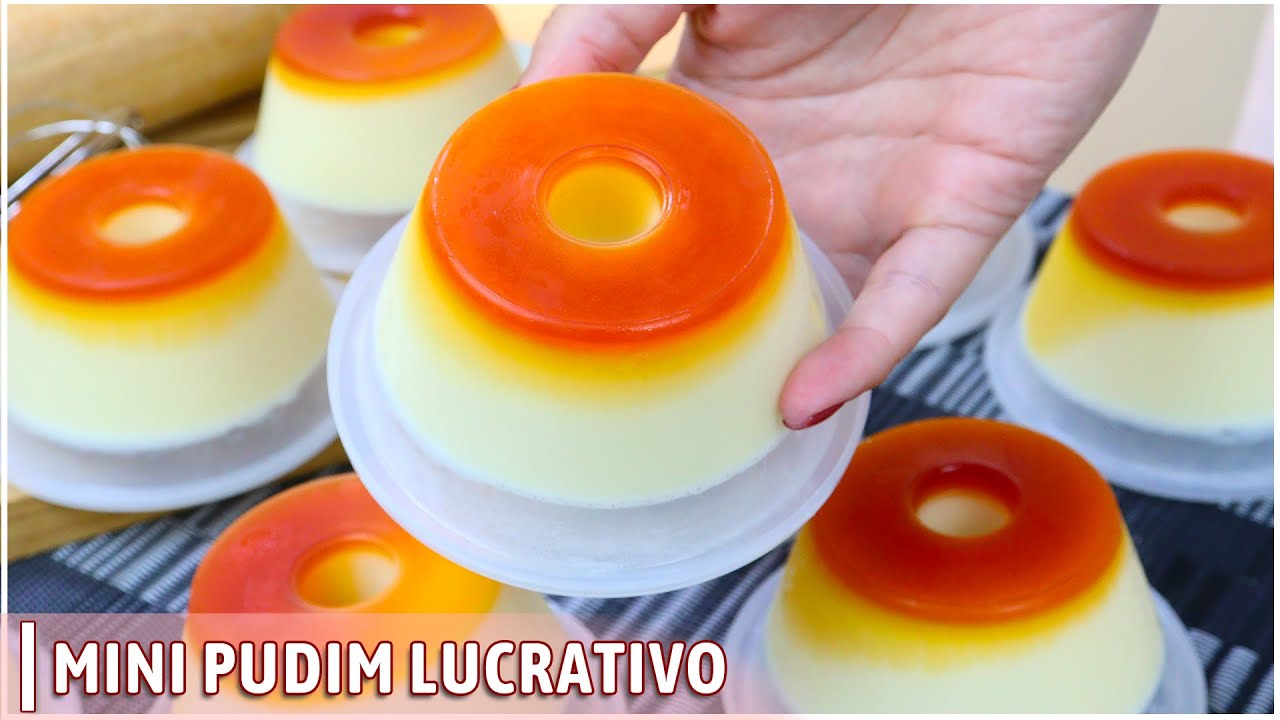 SUCESSO DE VENDAS - Sem forno, sem ovos! Mini pudim para vender.