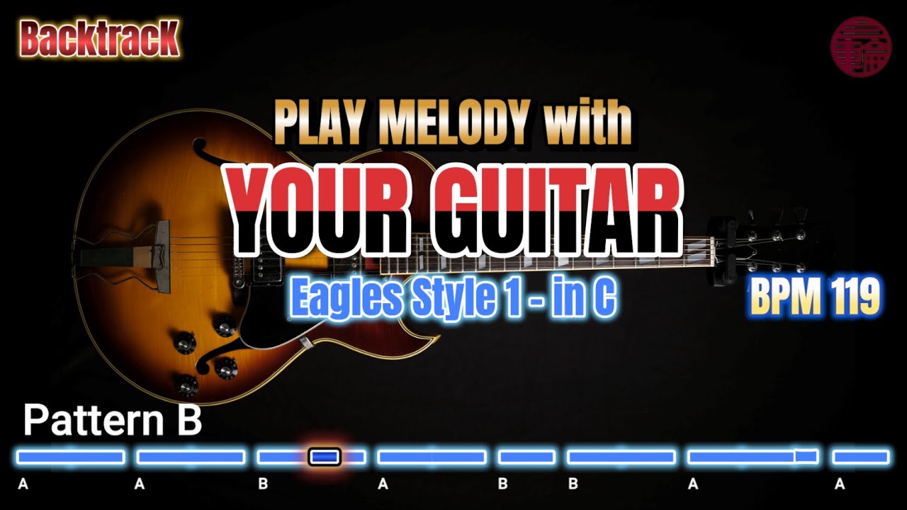 【Backing Track】DTM / Eagles style - in C #eagles #backing #guitar #backingtrack
