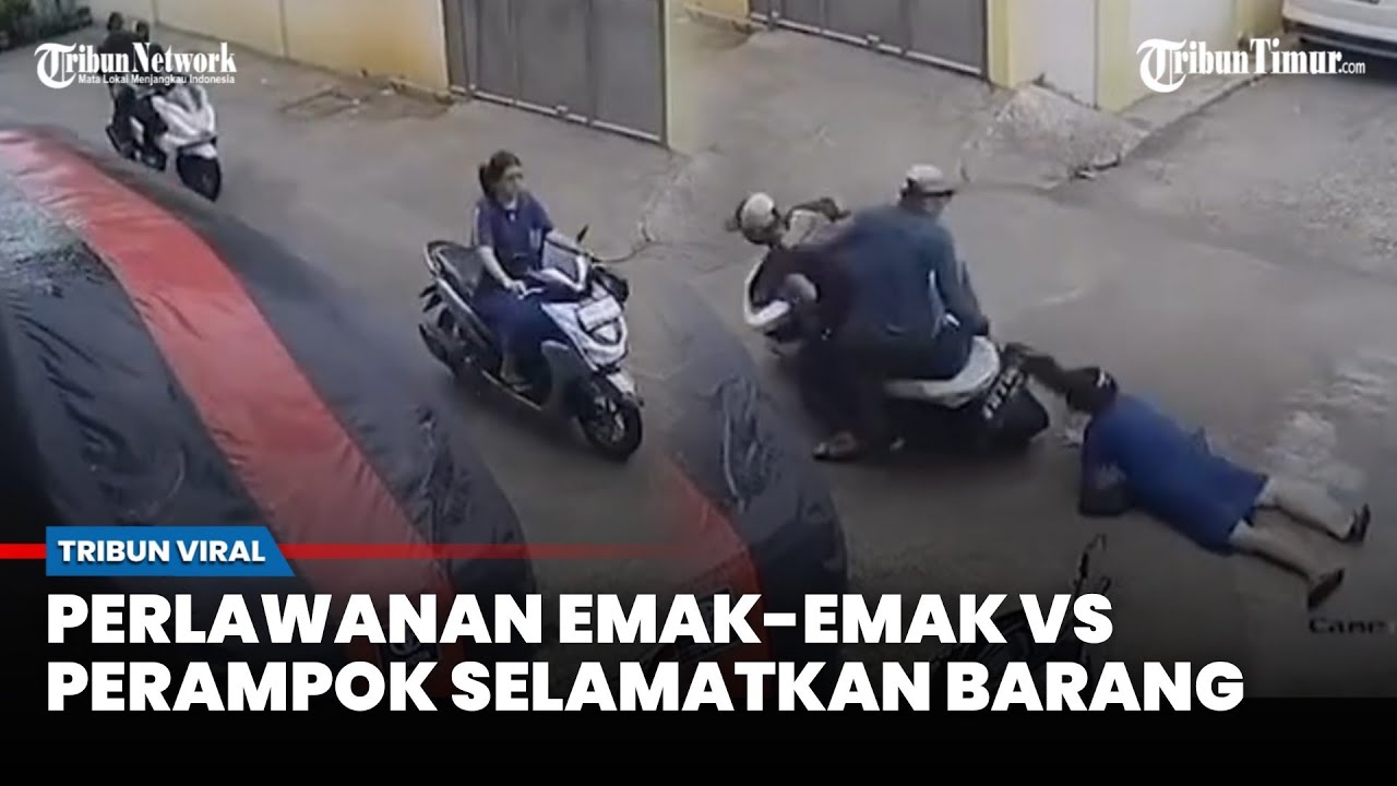 Emak-Emak Diseret Jambret di Teluk Gong, Tetap Melawan! 