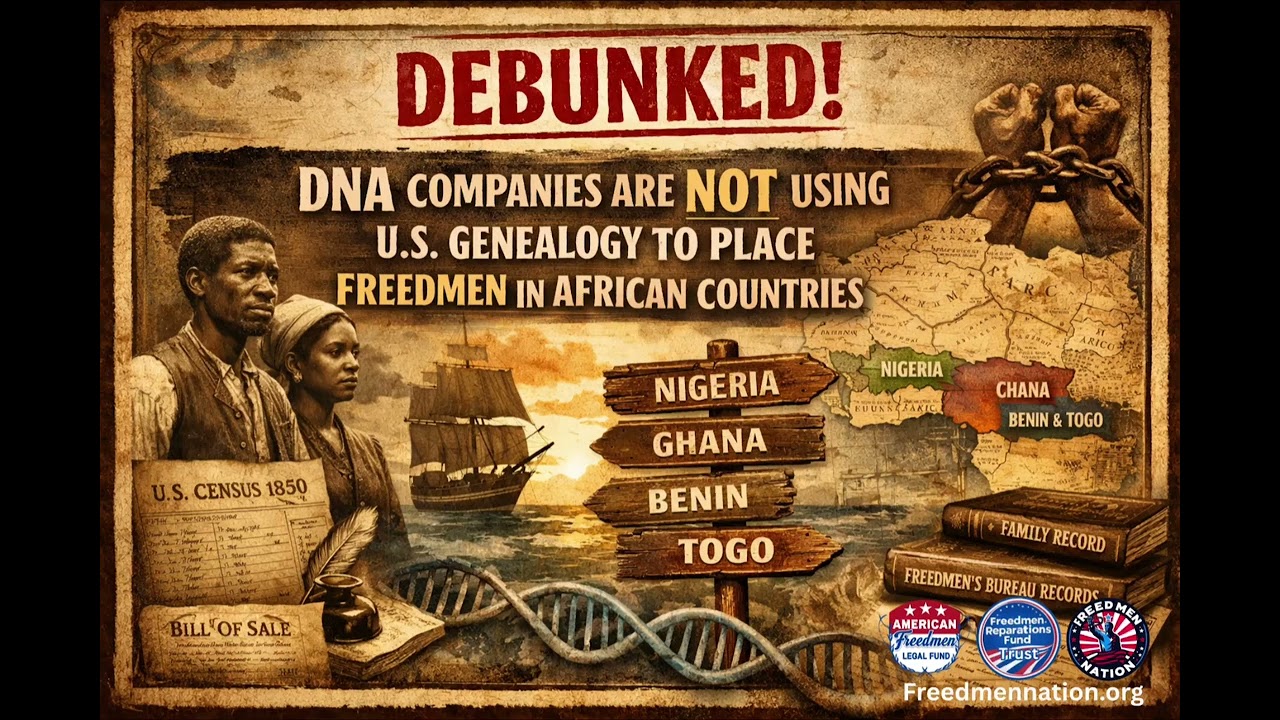 Debunked: DNA Companies Are Not Using U.S. Genealogy to Prove Freedmen Are “From” Modern African 