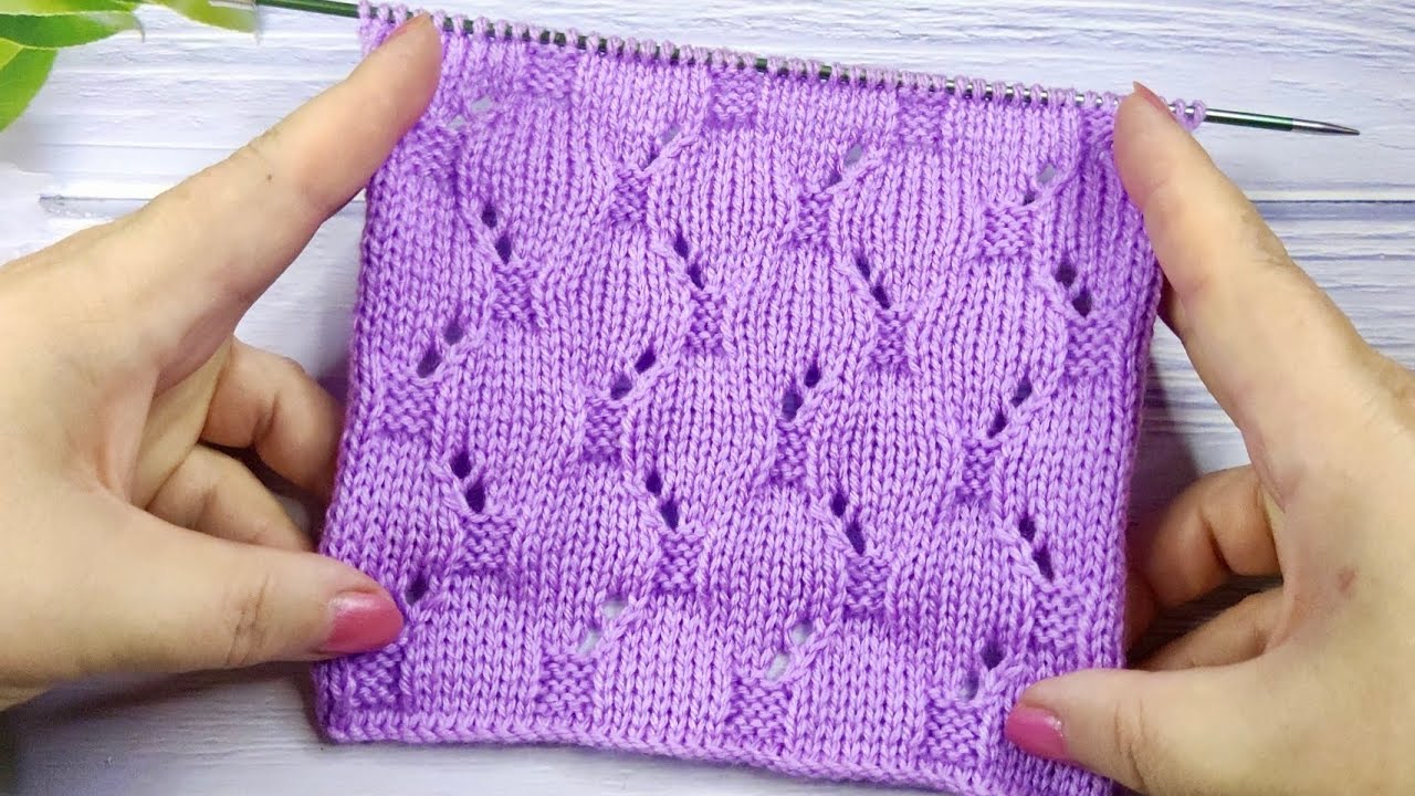 Easy Knit Stitch Pattern | Einfaches Strickmuster | Punto semplice ai ferri | Point de tricot simple