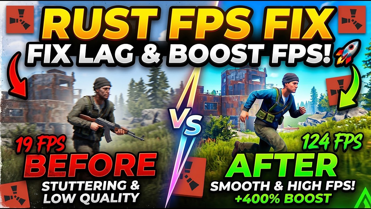 🔥 RUST FPS BOOST 2025: Ultimate Guide to FIX Lag & STOP Stuttering! (Pro Settings & Optimization) ✔