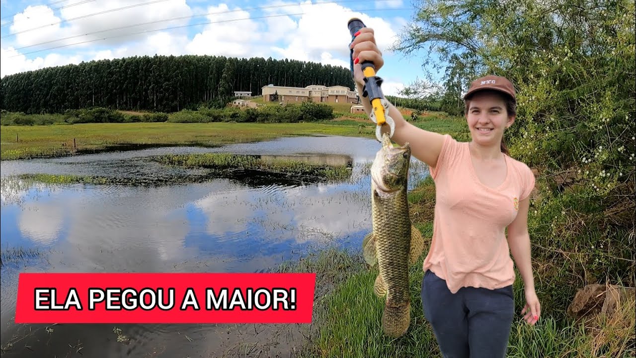 LEVEI MINHA NAMORADA PRA PESCAR E FUI HUMILHADO! Pescaria de traíras em Eldorado do Sul.