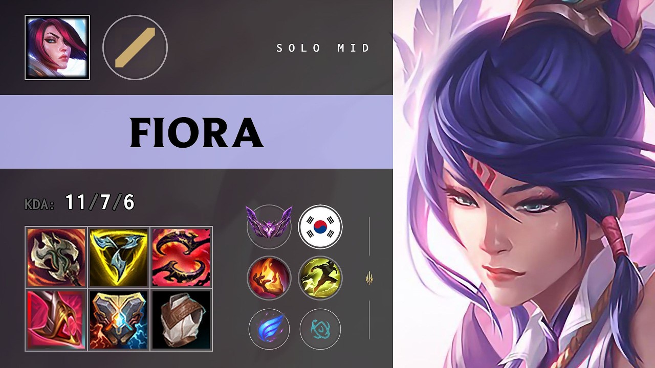 Fiora Mid vs Aurelion Sol - KR Master Patch 26.14