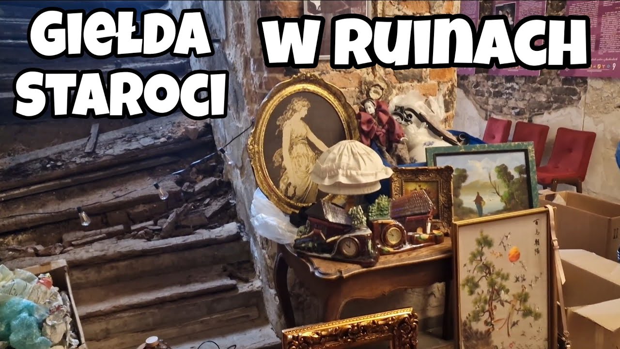 GIEŁDA STAROCI W RUINACH PAŁACU  ROZKOCHÓW.  Co za klimat !!!