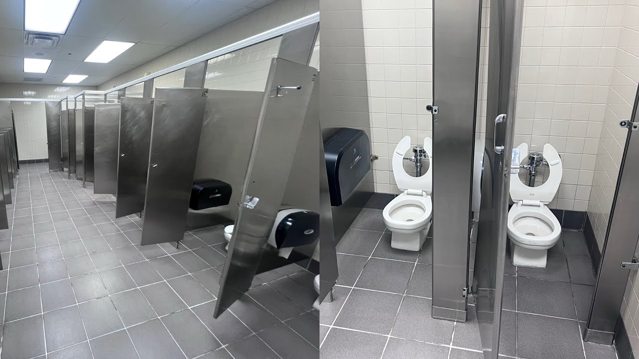 Massive Chuck-E-Cheese Men’s Restroom With 2000s AS Baby Devoro Toilets