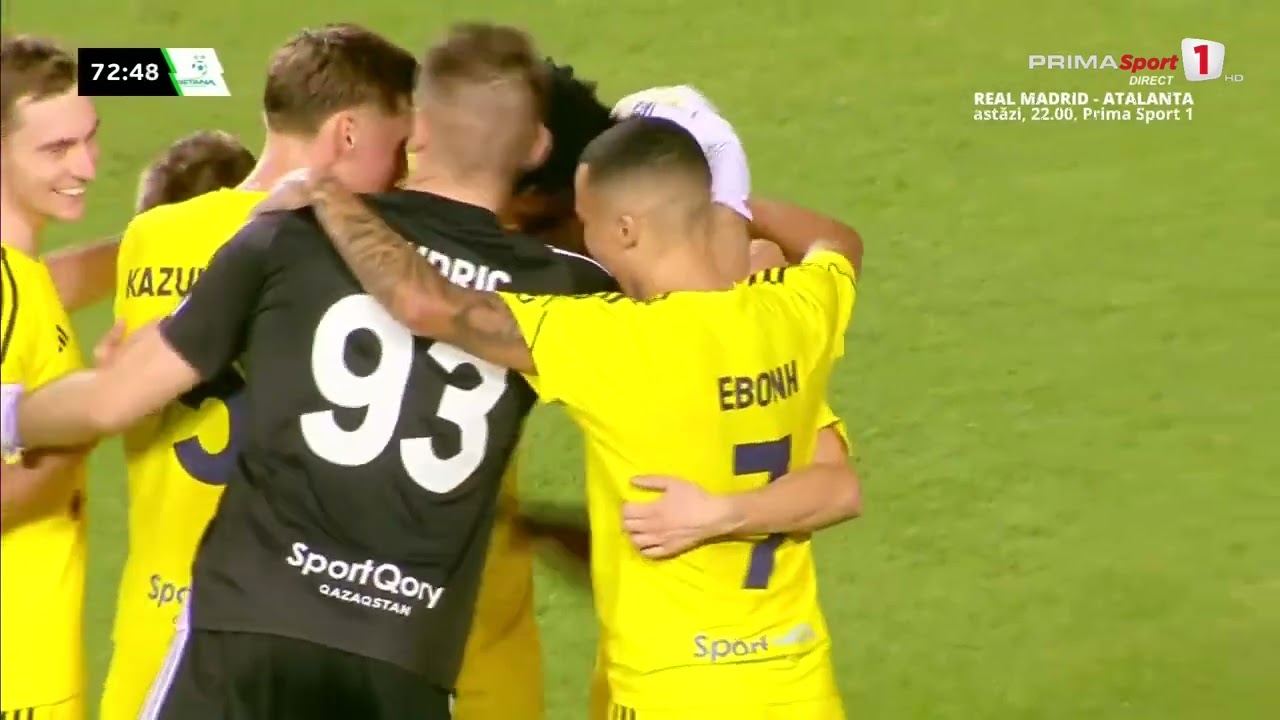 REZUMAT. Astana - Corvinul 6-1. Val de erori în jocul hunedorenilor