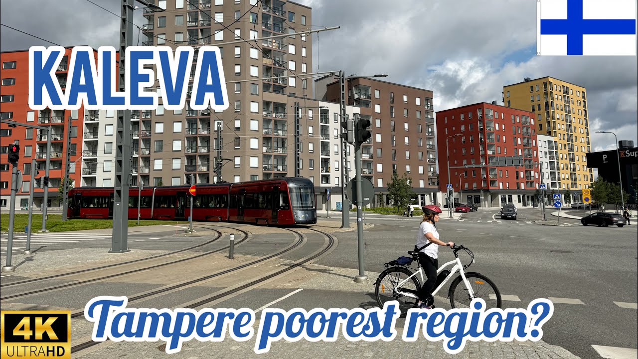 FINLAND WALK TOUR 🇫🇮 Kaleva still the poorest part of Tampere? 4K/60fps HDR - Kaleva Walking Tour.