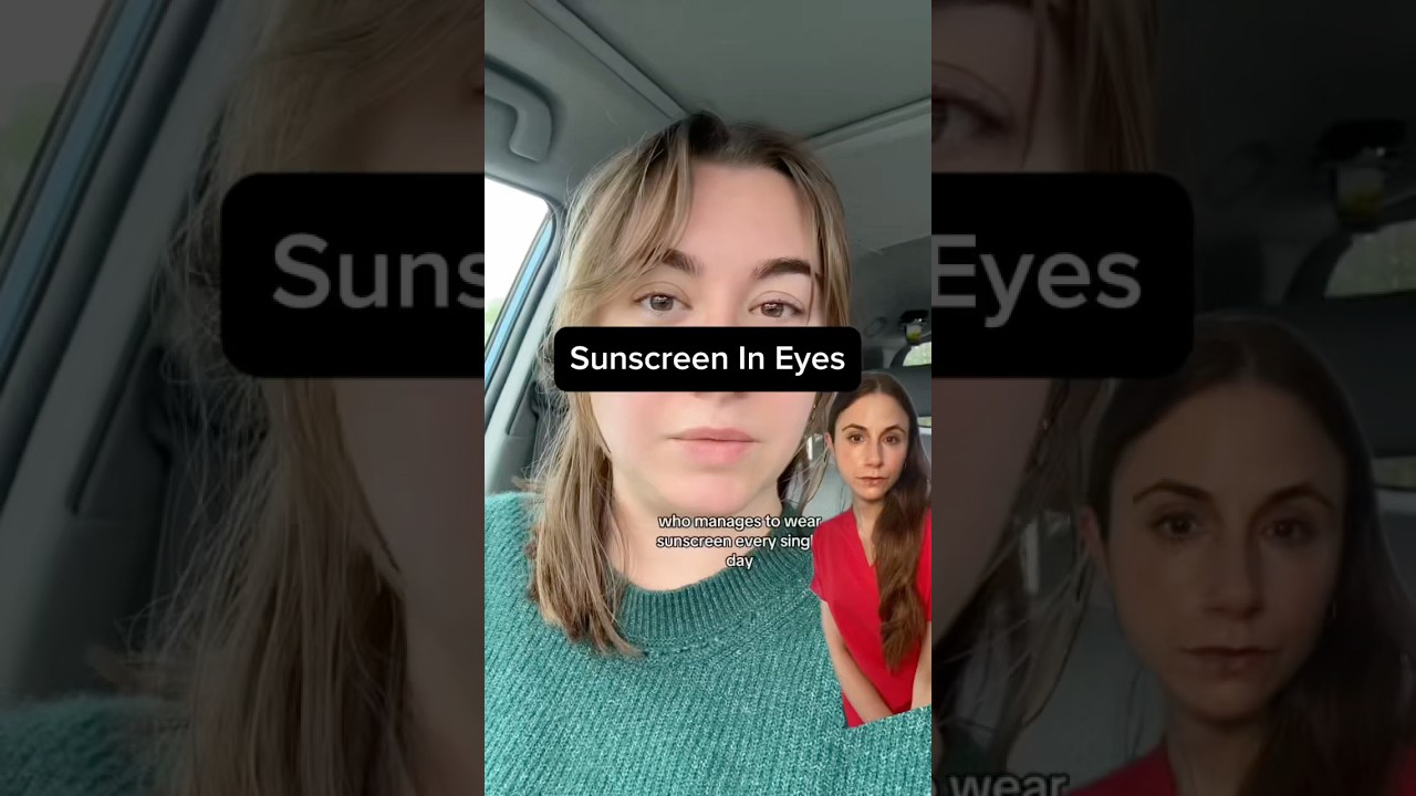 Never Get Sunscreen in Your Eyes Again #dermatologist