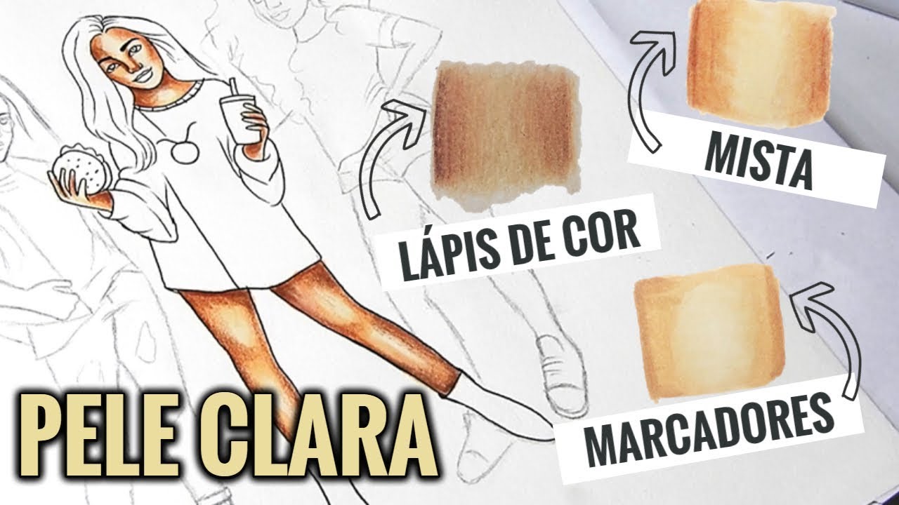 COMO COLORIR TOM DE PELE CLARA - PASSO &Aacute; PASSO!