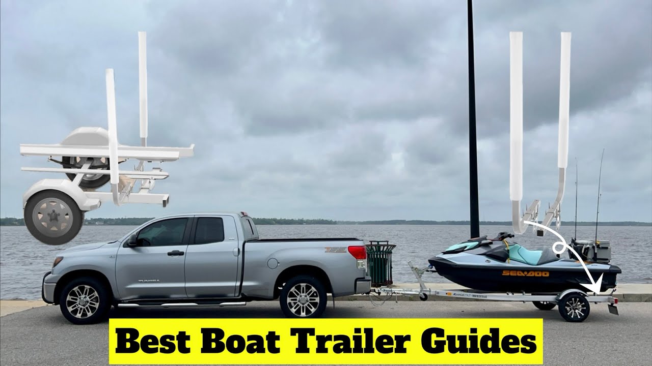 ✅Best Boat Trailer Guides for Boats PWCs or Jet Ski | Galvanized Steel Trailer Guides with PVC Pipes