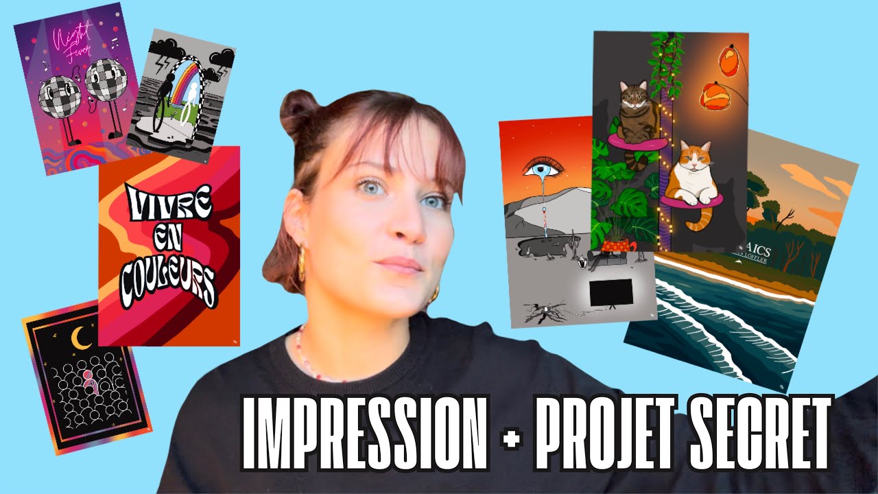 J’imprime & prépare vos affiches ✨ (Process complet + projet secret)