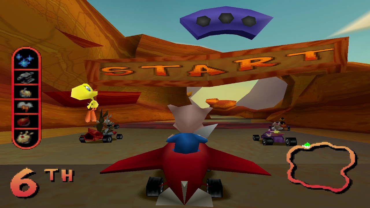 [PS1] Looney Tunes Racing - Championship: Rascal - Porky Pig