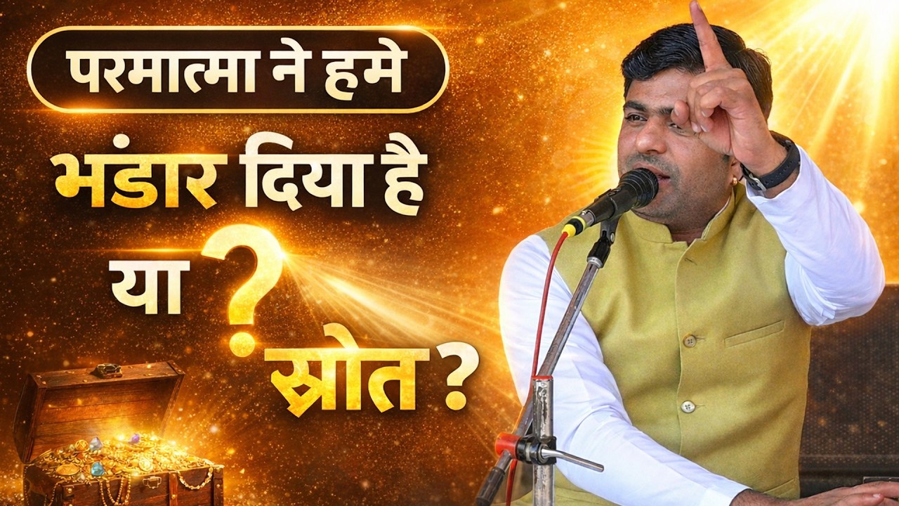 परमात्मा ने हमें भंडार दिया है या स्रोत? सच्चाई क्या है?