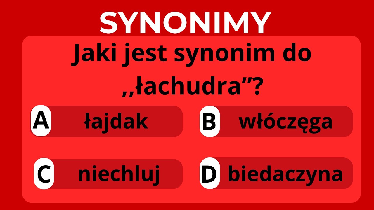 ILE SYNONIMÓW POLSKICH SŁÓW ODGADNIESZ? Jeśli 15/20 jesteś w TOP 10%! #quiz #popolsku