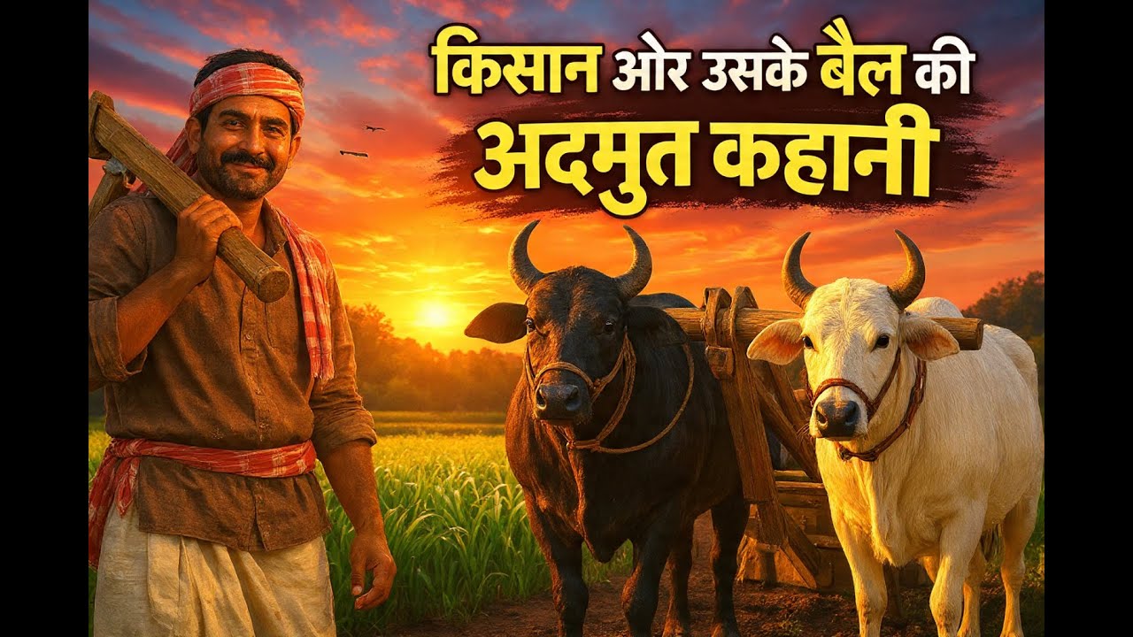 किसान की कहानी, किसान और बैल की कहानी, Inspirational Farmer Story, 3D Animated Story, Moral Story