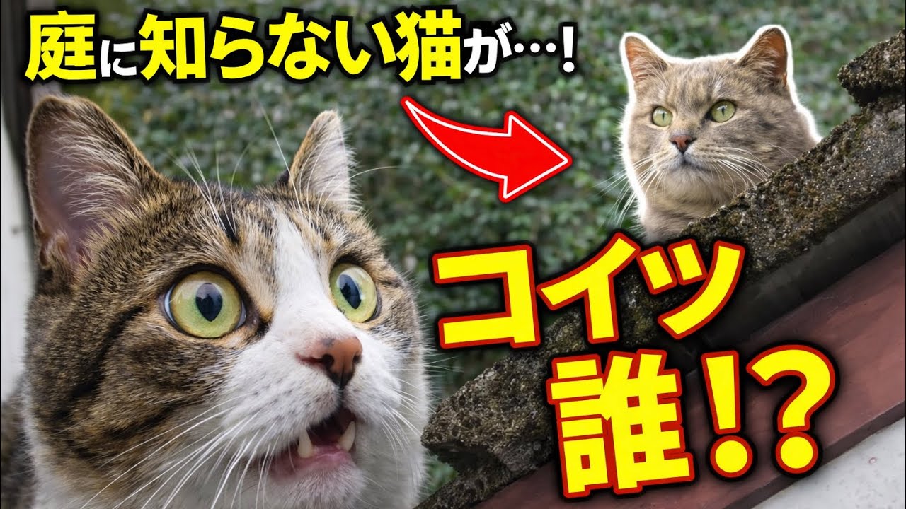 家に知らない猫が来た日。うちの猫たちの反応が予想外すぎた