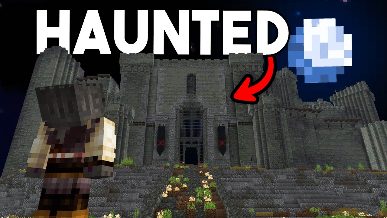 I Built a HAUNTED CASTLE In Hardcore Minecraft