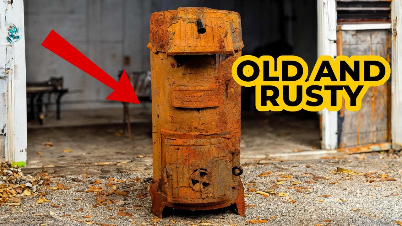 Abandoned Rusty Circle Stove | Restoration of an 1958 Years Old Stove!