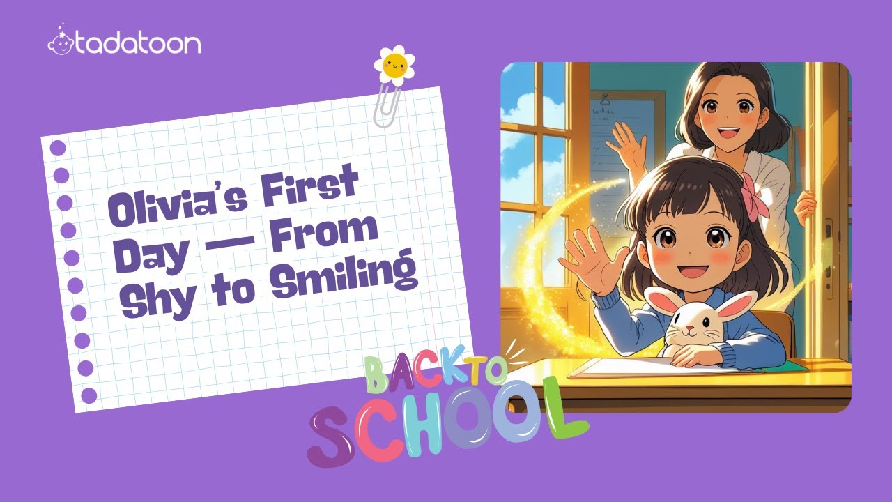 Olivia&rsquo;s First Day &mdash; From Shy to Smiling | Helping Kids Feel Safe on Their First Day of School