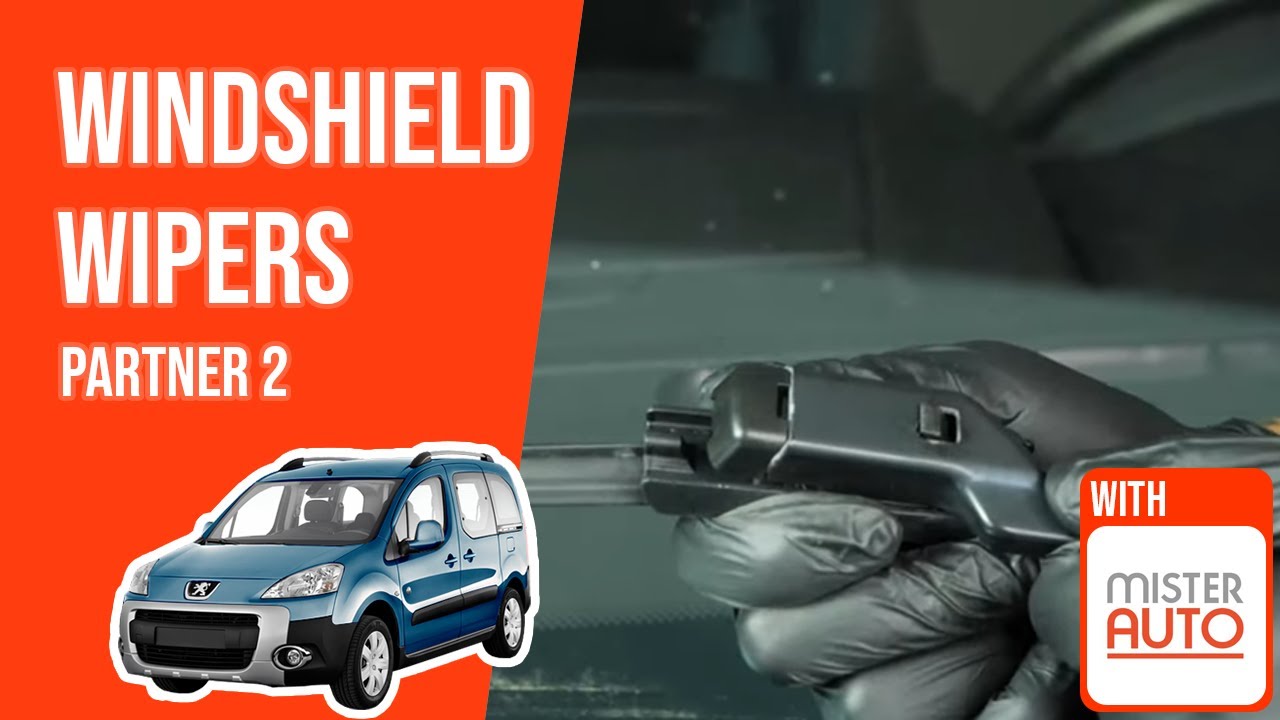 How to replace the windshield wipers Partner mk2 🌧