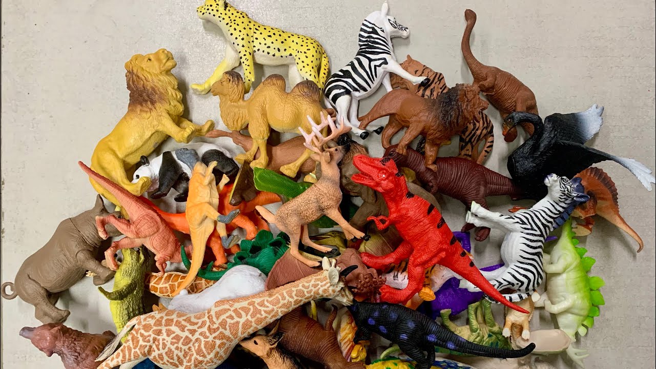 ASMR Relaxing Animal & Dinosaur Toy Collection tapping sounds || No Talking