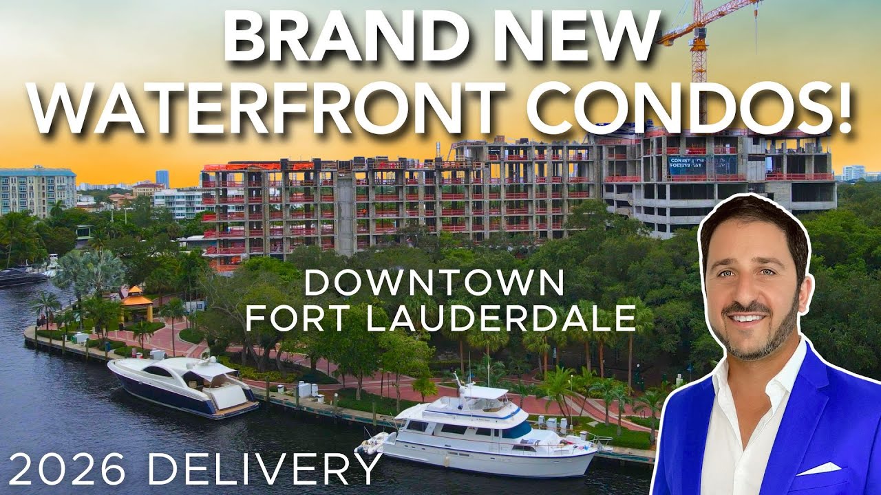 New Downtown Fort Lauderdale Riverfront Condos Coming 2026! [Sept 2025 Topping Off Update]