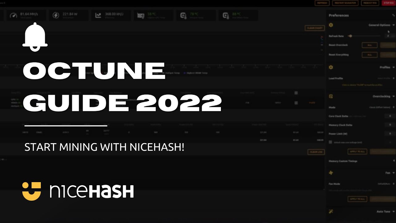 How to use OCTune with NiceHash QuickMiner - Guide 2022