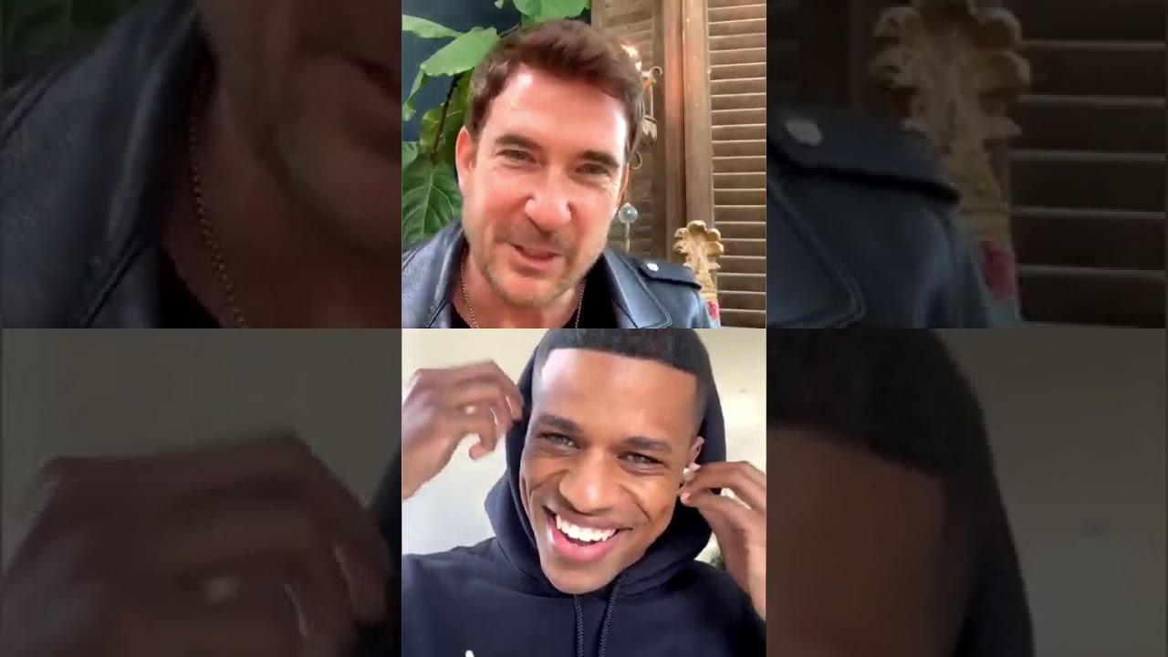 Dylan McDermott live on instagram with the cast of Hollywood Netflix May 3rd 2020 (full)