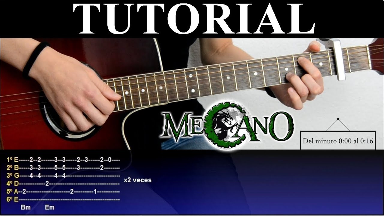 Cómo tocar Hijo de la Luna de Mecano (Tutorial de Guitarra) / How to play