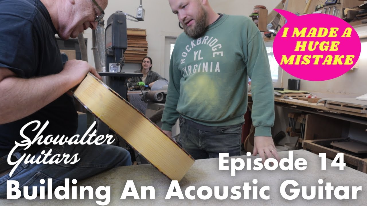 I sanded through the side of my guitar. Building my first guitar Episode 14 with @showalterguitars5707