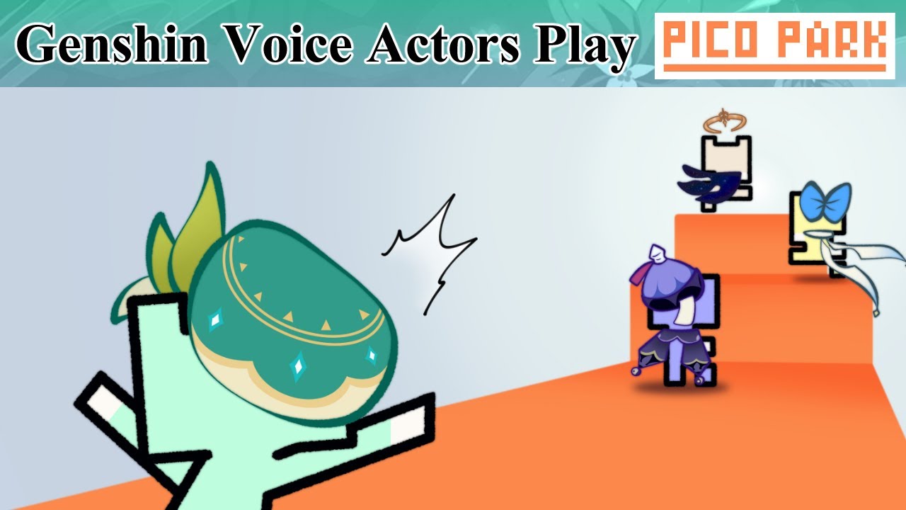 Genshin EN Voice Actors attempt teamwork... poorly. (PICO PARK)