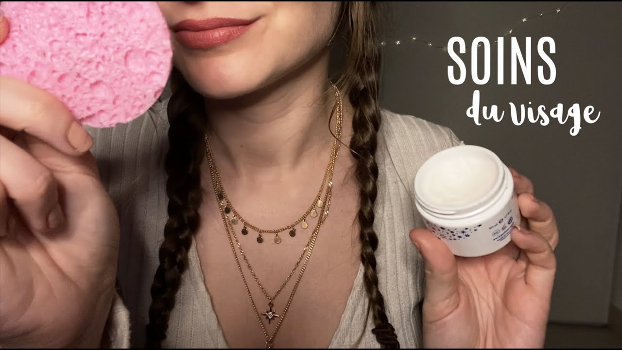 ASMR FR - RP Je prends soin de ton visage après le confinement 🌸  (mousse, ciseaux, crème..)