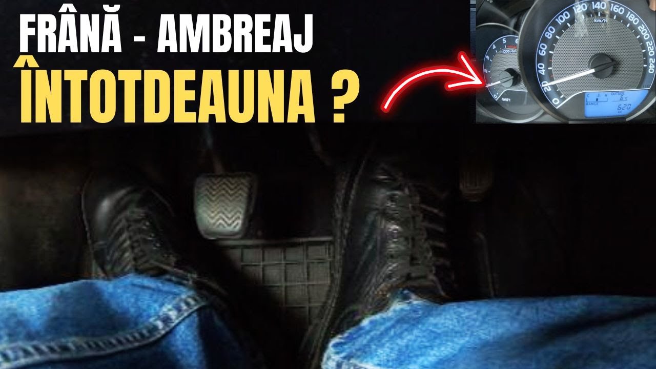 Ambreiaj sau Frână Prima Dată  ?  Ordinea CORECTĂ pentru o FRÂNARE Optimă de Fiecare dată  