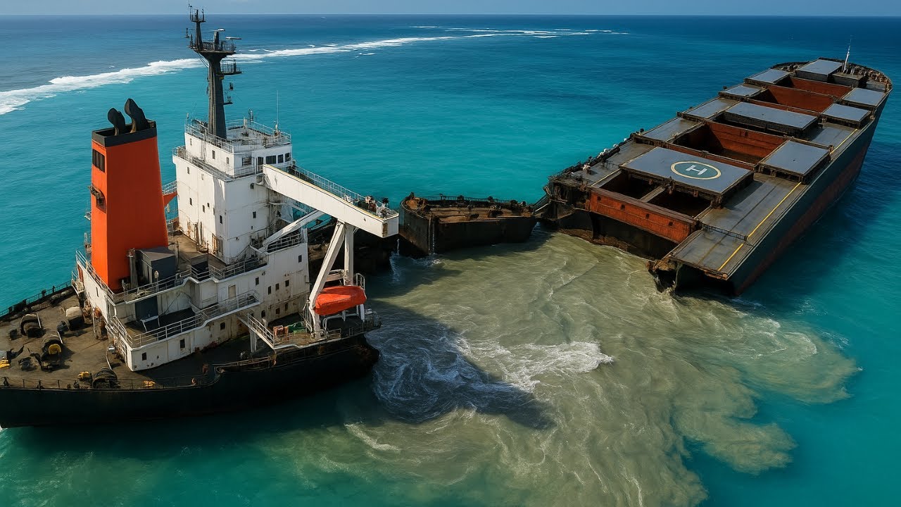 Massive Ships and Oil Tankers Crushed by Monster Waves in Deadly Storm|MarineCrash