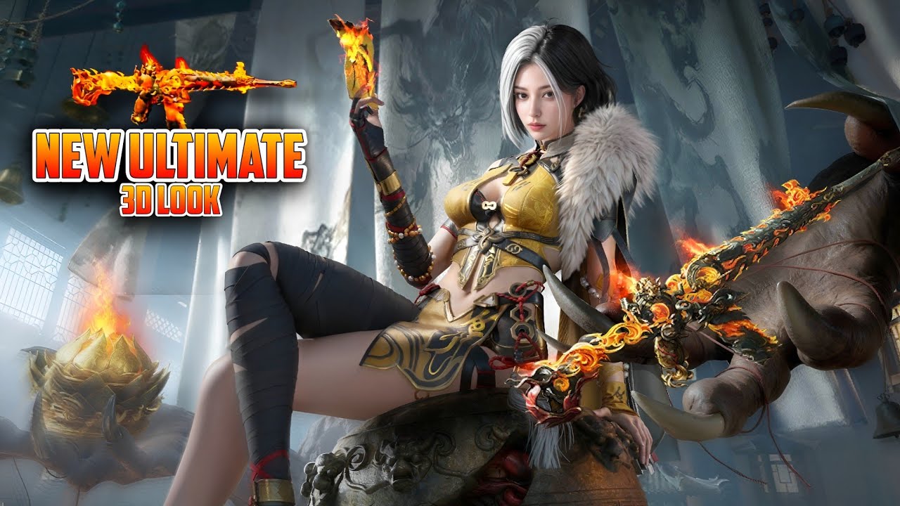 Next Ultimate Set 3D Look | Crimson Skyblade  M416 Skin | Wildsoul Warden Set @Captaingaming51 