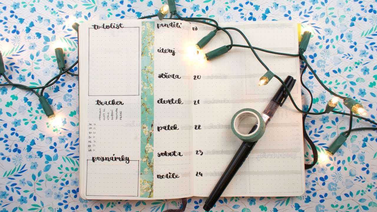 Tvorba vlasního diáře | Bullet journal | DIY