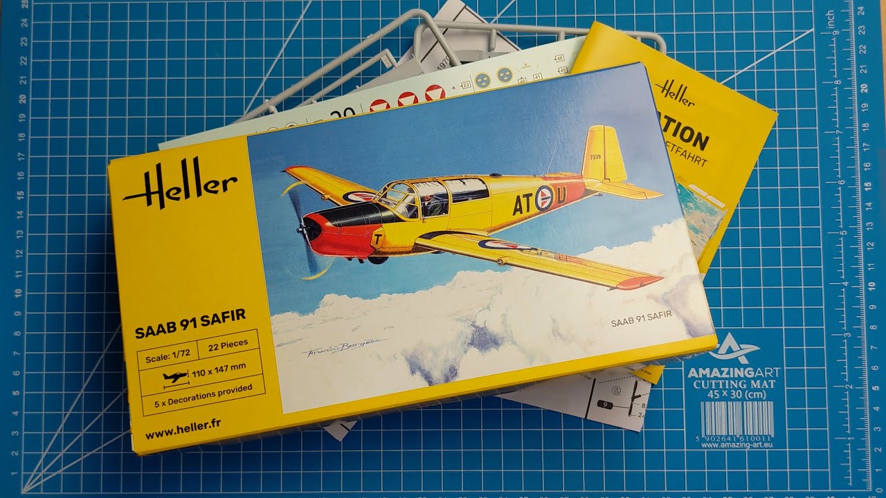 Heller Saab 91 Safir What's in the Box