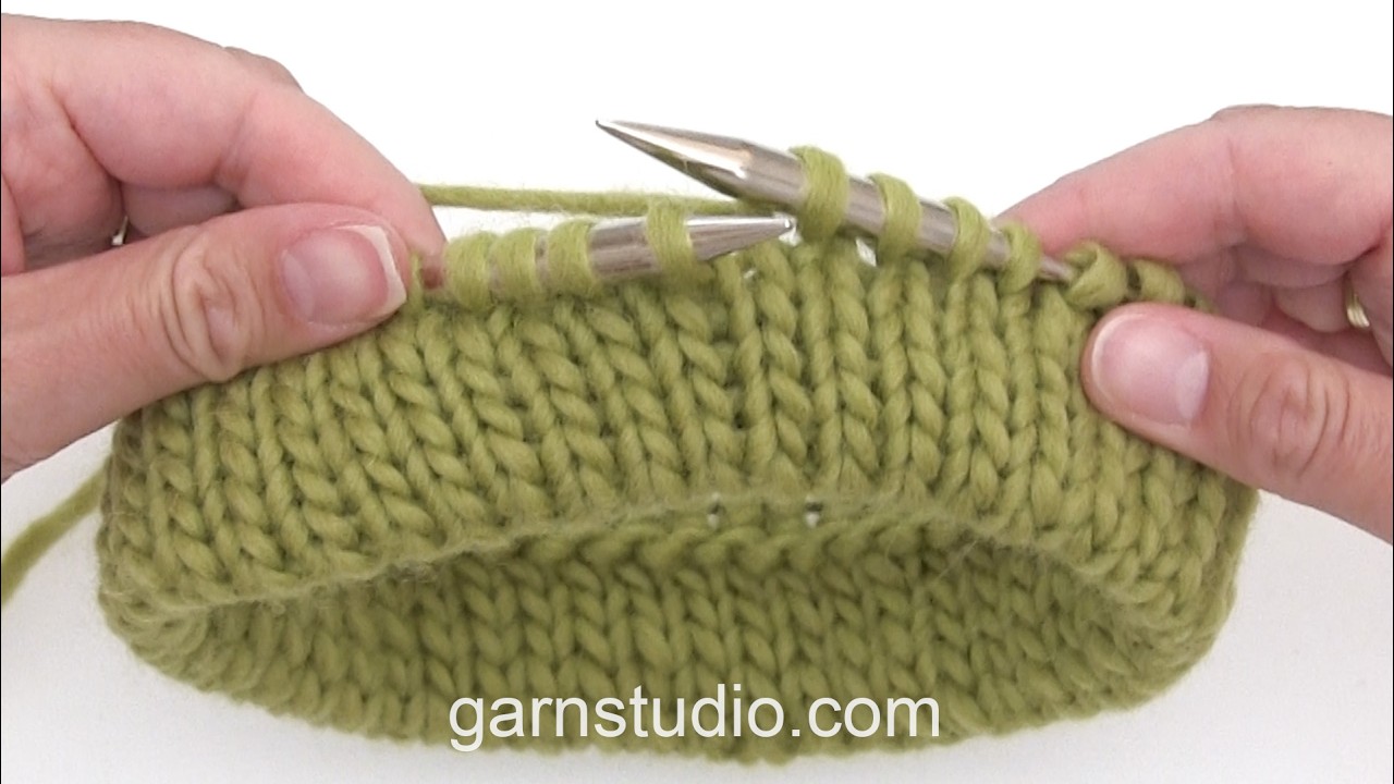 How to knit a folded edge