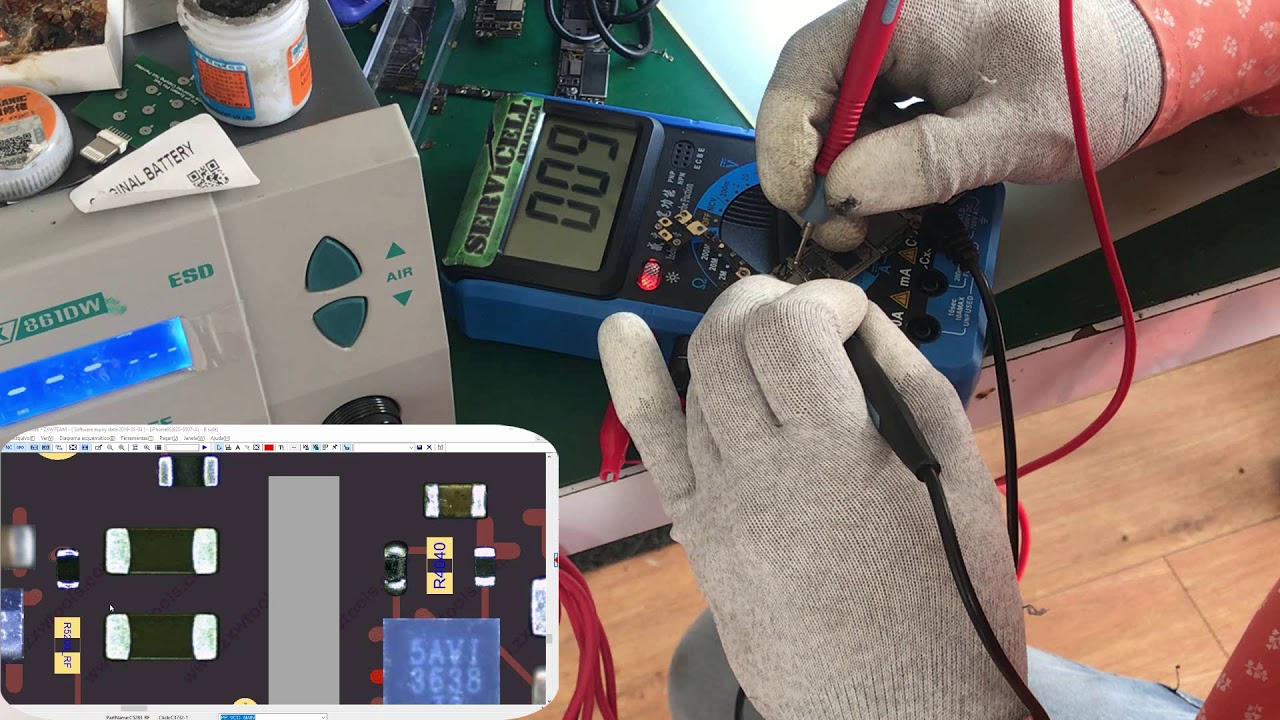 reparación iPhone 6s corto línea pp_vcc_main uso de LOADER