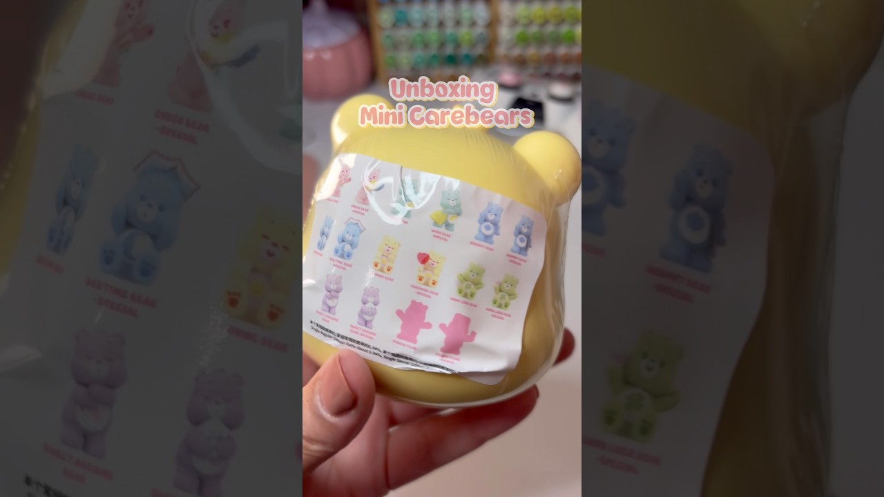 Care bear Figurines 🥹 #blindbox #blindboxopening #carebear #blindboxunboxing #miniso #carebears